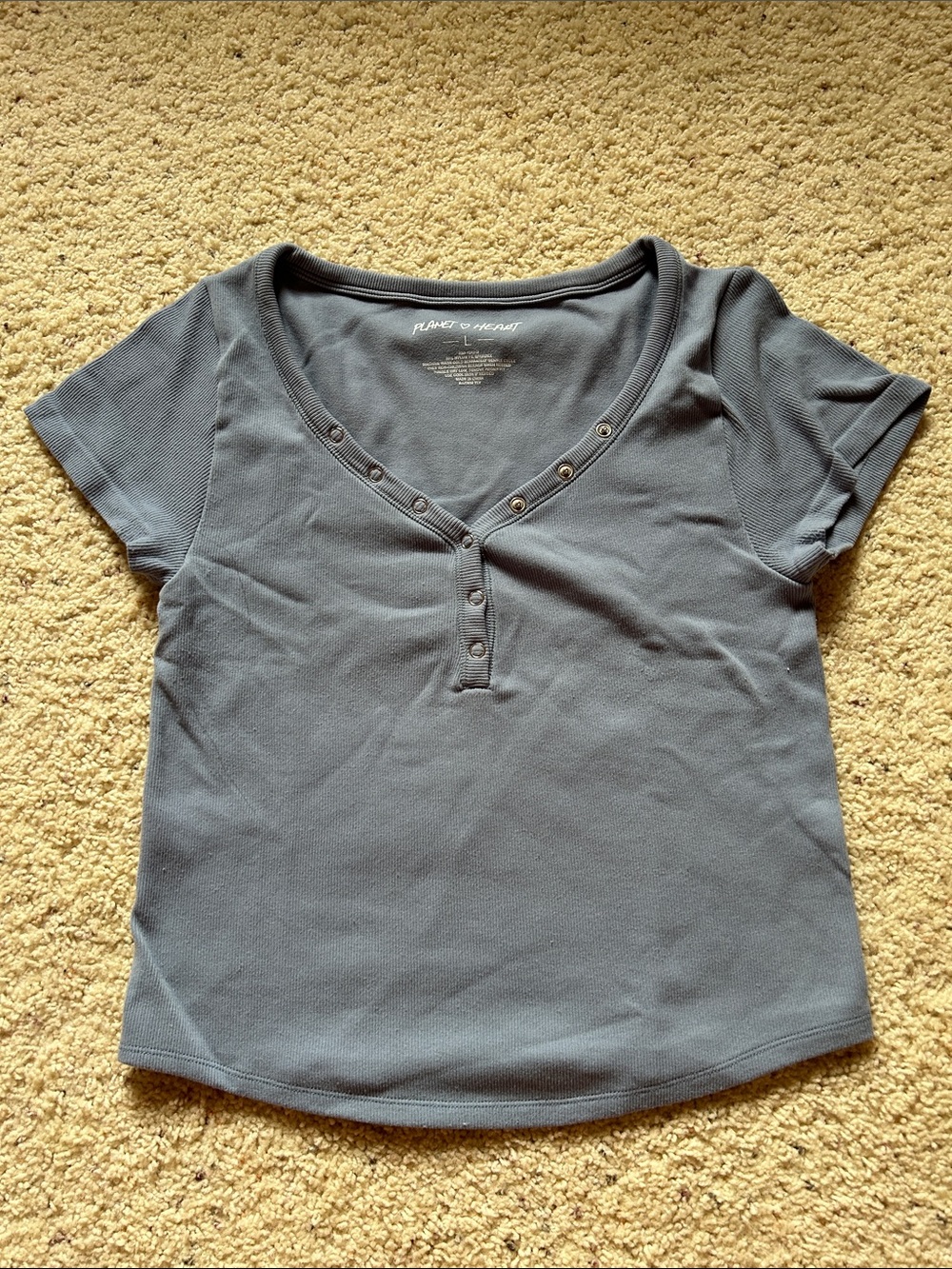 Light blue top